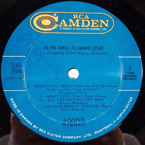 Elvis Presley - Flaming Star - Vinyl LP Record - Picture 3 of 4